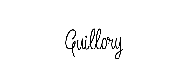 You should practise on your own different ways (Angelique-Rose-font-FFP) to write your name (Guillory) in signature. don't let someone else do it for you. Guillory signature style 5 images and pictures png