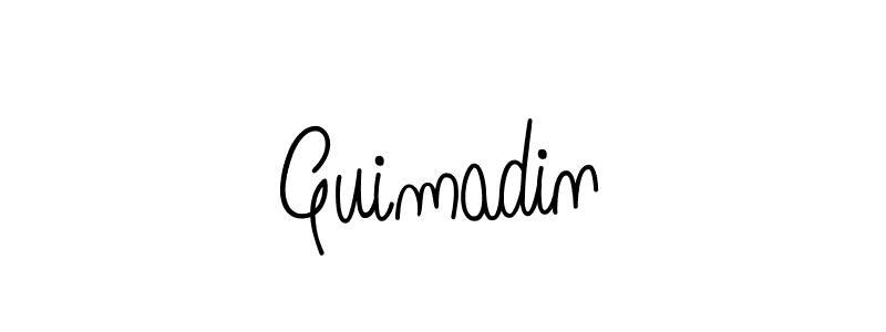 Use a signature maker to create a handwritten signature online. With this signature software, you can design (Angelique-Rose-font-FFP) your own signature for name Guimadin. Guimadin signature style 5 images and pictures png