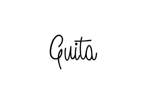 Also we have Guita name is the best signature style. Create professional handwritten signature collection using Angelique-Rose-font-FFP autograph style. Guita signature style 5 images and pictures png
