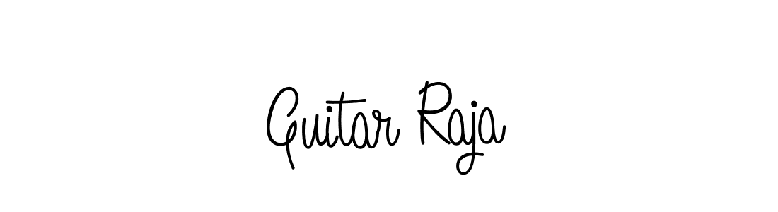 How to make Guitar Raja signature? Angelique-Rose-font-FFP is a professional autograph style. Create handwritten signature for Guitar Raja name. Guitar Raja signature style 5 images and pictures png