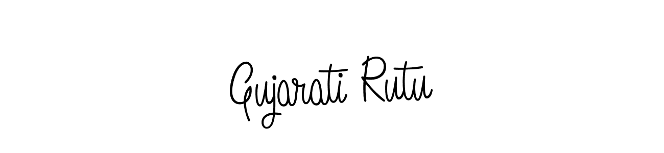 Create a beautiful signature design for name Gujarati Rutu. With this signature (Angelique-Rose-font-FFP) fonts, you can make a handwritten signature for free. Gujarati Rutu signature style 5 images and pictures png