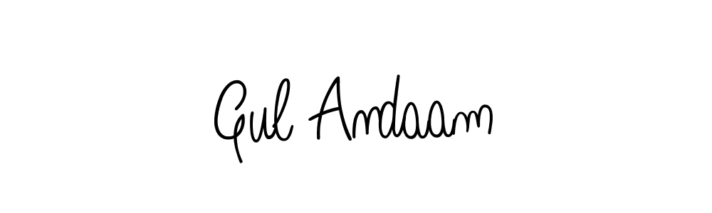 Similarly Angelique-Rose-font-FFP is the best handwritten signature design. Signature creator online .You can use it as an online autograph creator for name Gul Andaam. Gul Andaam signature style 5 images and pictures png