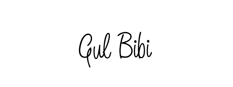 The best way (Angelique-Rose-font-FFP) to make a short signature is to pick only two or three words in your name. The name Gul Bibi include a total of six letters. For converting this name. Gul Bibi signature style 5 images and pictures png