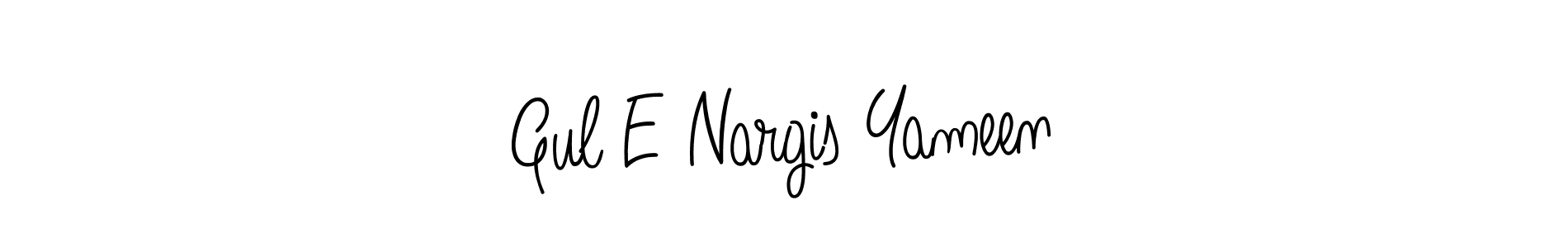 Also we have Gul E Nargis Yameen name is the best signature style. Create professional handwritten signature collection using Angelique-Rose-font-FFP autograph style. Gul E Nargis Yameen signature style 5 images and pictures png