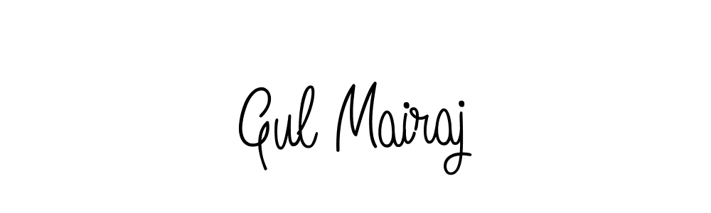 Gul Mairaj stylish signature style. Best Handwritten Sign (Angelique-Rose-font-FFP) for my name. Handwritten Signature Collection Ideas for my name Gul Mairaj. Gul Mairaj signature style 5 images and pictures png