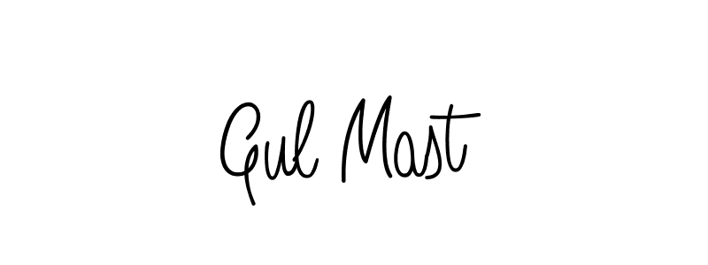 Design your own signature with our free online signature maker. With this signature software, you can create a handwritten (Angelique-Rose-font-FFP) signature for name Gul Mast. Gul Mast signature style 5 images and pictures png