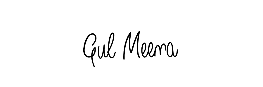 Design your own signature with our free online signature maker. With this signature software, you can create a handwritten (Angelique-Rose-font-FFP) signature for name Gul Meena. Gul Meena signature style 5 images and pictures png