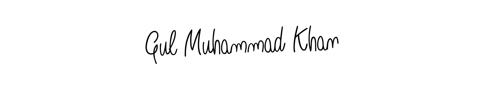Use a signature maker to create a handwritten signature online. With this signature software, you can design (Angelique-Rose-font-FFP) your own signature for name Gul Muhammad Khan. Gul Muhammad Khan signature style 5 images and pictures png