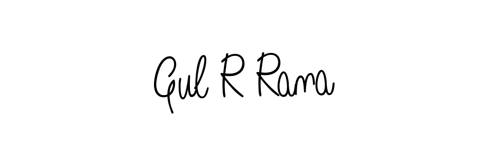 Gul R Rana stylish signature style. Best Handwritten Sign (Angelique-Rose-font-FFP) for my name. Handwritten Signature Collection Ideas for my name Gul R Rana. Gul R Rana signature style 5 images and pictures png