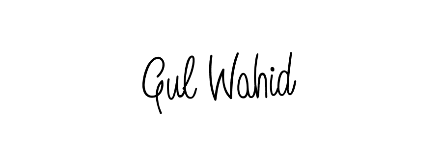 Design your own signature with our free online signature maker. With this signature software, you can create a handwritten (Angelique-Rose-font-FFP) signature for name Gul Wahid. Gul Wahid signature style 5 images and pictures png