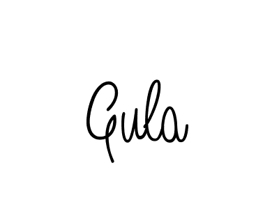 Use a signature maker to create a handwritten signature online. With this signature software, you can design (Angelique-Rose-font-FFP) your own signature for name Gula. Gula signature style 5 images and pictures png