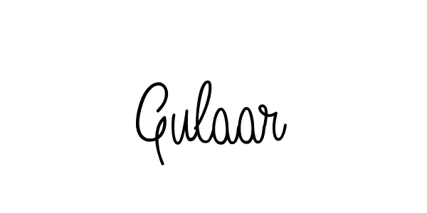 Make a beautiful signature design for name Gulaar. With this signature (Angelique-Rose-font-FFP) style, you can create a handwritten signature for free. Gulaar signature style 5 images and pictures png