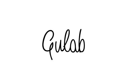 Also we have Gulab name is the best signature style. Create professional handwritten signature collection using Angelique-Rose-font-FFP autograph style. Gulab signature style 5 images and pictures png