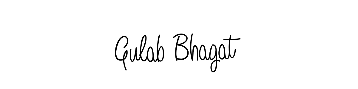 Angelique-Rose-font-FFP is a professional signature style that is perfect for those who want to add a touch of class to their signature. It is also a great choice for those who want to make their signature more unique. Get Gulab Bhagat name to fancy signature for free. Gulab Bhagat signature style 5 images and pictures png