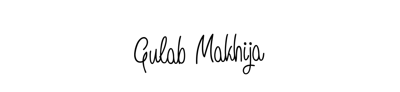 Here are the top 10 professional signature styles for the name Gulab Makhija. These are the best autograph styles you can use for your name. Gulab Makhija signature style 5 images and pictures png