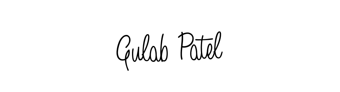 Design your own signature with our free online signature maker. With this signature software, you can create a handwritten (Angelique-Rose-font-FFP) signature for name Gulab Patel. Gulab Patel signature style 5 images and pictures png