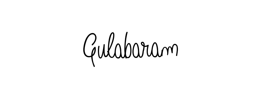 Use a signature maker to create a handwritten signature online. With this signature software, you can design (Angelique-Rose-font-FFP) your own signature for name Gulabaram. Gulabaram signature style 5 images and pictures png