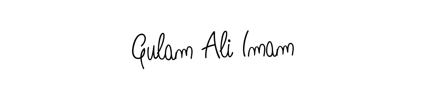 How to Draw Gulam Ali Imam signature style? Angelique-Rose-font-FFP is a latest design signature styles for name Gulam Ali Imam. Gulam Ali Imam signature style 5 images and pictures png