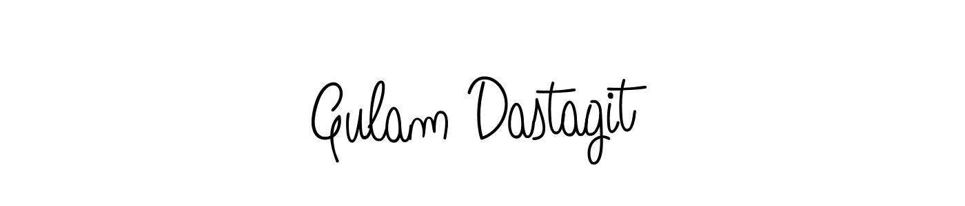 How to Draw Gulam Dastagit signature style? Angelique-Rose-font-FFP is a latest design signature styles for name Gulam Dastagit. Gulam Dastagit signature style 5 images and pictures png