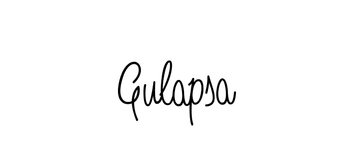 The best way (Angelique-Rose-font-FFP) to make a short signature is to pick only two or three words in your name. The name Gulapsa include a total of six letters. For converting this name. Gulapsa signature style 5 images and pictures png