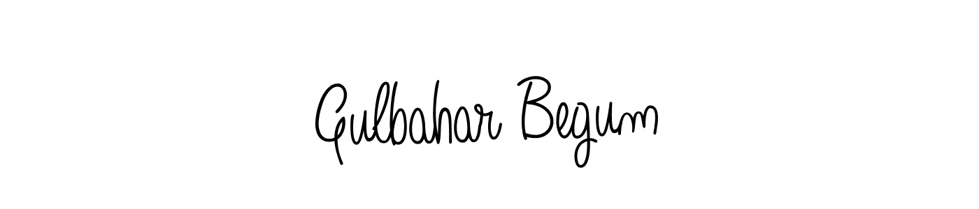 Gulbahar Begum stylish signature style. Best Handwritten Sign (Angelique-Rose-font-FFP) for my name. Handwritten Signature Collection Ideas for my name Gulbahar Begum. Gulbahar Begum signature style 5 images and pictures png