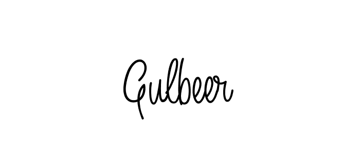 How to make Gulbeer name signature. Use Angelique-Rose-font-FFP style for creating short signs online. This is the latest handwritten sign. Gulbeer signature style 5 images and pictures png