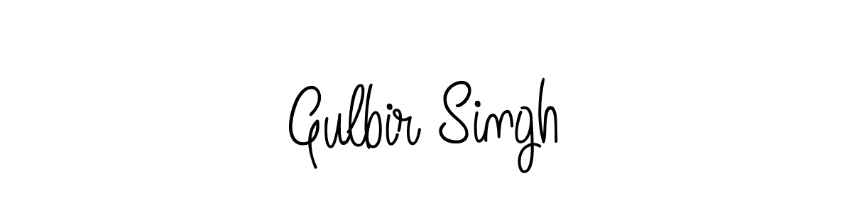 You should practise on your own different ways (Angelique-Rose-font-FFP) to write your name (Gulbir Singh) in signature. don't let someone else do it for you. Gulbir Singh signature style 5 images and pictures png