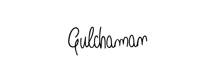 Make a beautiful signature design for name Gulchaman. With this signature (Angelique-Rose-font-FFP) style, you can create a handwritten signature for free. Gulchaman signature style 5 images and pictures png