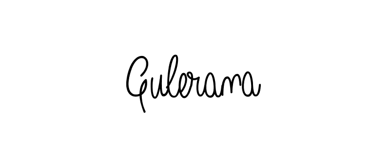 You should practise on your own different ways (Angelique-Rose-font-FFP) to write your name (Gulerana) in signature. don't let someone else do it for you. Gulerana signature style 5 images and pictures png