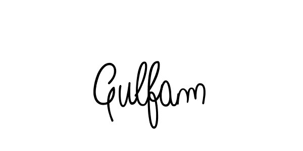 You should practise on your own different ways (Angelique-Rose-font-FFP) to write your name (Gulfam) in signature. don't let someone else do it for you. Gulfam signature style 5 images and pictures png