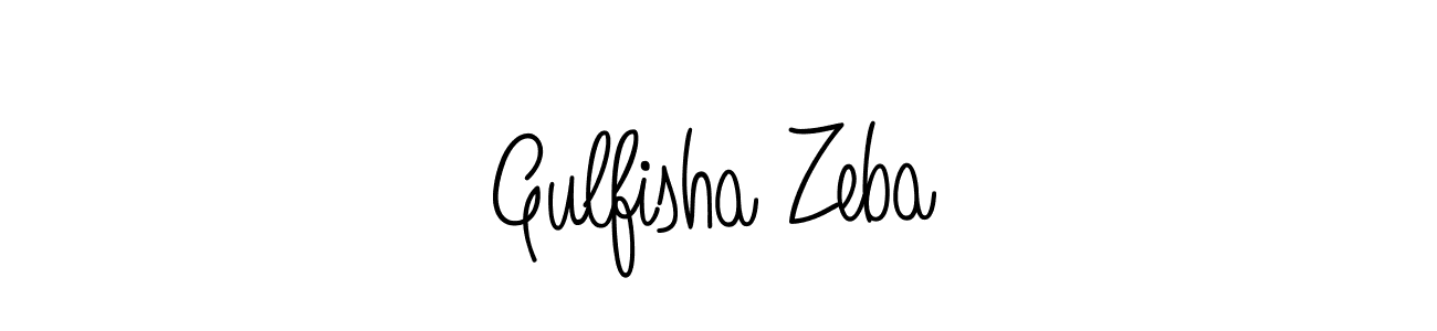 How to make Gulfisha Zeba signature? Angelique-Rose-font-FFP is a professional autograph style. Create handwritten signature for Gulfisha Zeba name. Gulfisha Zeba signature style 5 images and pictures png