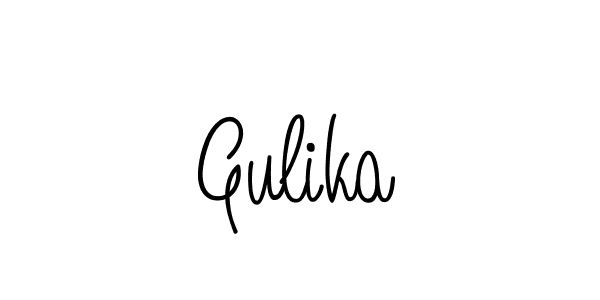 How to Draw Gulika signature style? Angelique-Rose-font-FFP is a latest design signature styles for name Gulika. Gulika signature style 5 images and pictures png