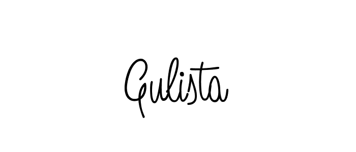 Gulista stylish signature style. Best Handwritten Sign (Angelique-Rose-font-FFP) for my name. Handwritten Signature Collection Ideas for my name Gulista. Gulista signature style 5 images and pictures png