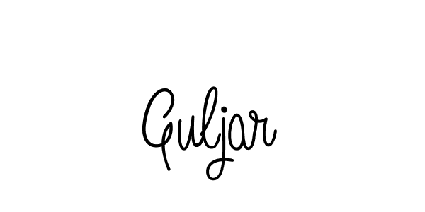 Guljar stylish signature style. Best Handwritten Sign (Angelique-Rose-font-FFP) for my name. Handwritten Signature Collection Ideas for my name Guljar. Guljar signature style 5 images and pictures png