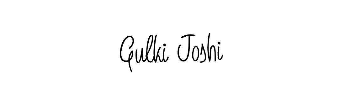 How to make Gulki Joshi signature? Angelique-Rose-font-FFP is a professional autograph style. Create handwritten signature for Gulki Joshi name. Gulki Joshi signature style 5 images and pictures png