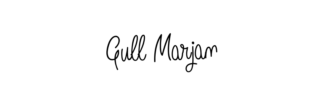 You should practise on your own different ways (Angelique-Rose-font-FFP) to write your name (Gull Marjan) in signature. don't let someone else do it for you. Gull Marjan signature style 5 images and pictures png
