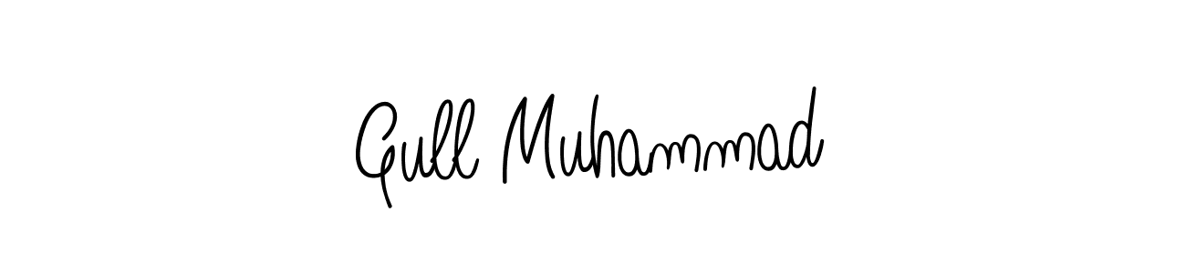 You should practise on your own different ways (Angelique-Rose-font-FFP) to write your name (Gull Muhammad) in signature. don't let someone else do it for you. Gull Muhammad signature style 5 images and pictures png