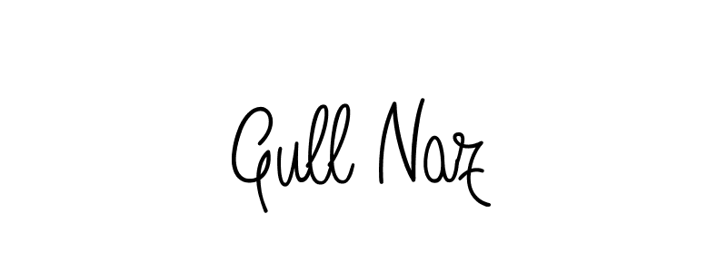 Make a beautiful signature design for name Gull Naz. With this signature (Angelique-Rose-font-FFP) style, you can create a handwritten signature for free. Gull Naz signature style 5 images and pictures png
