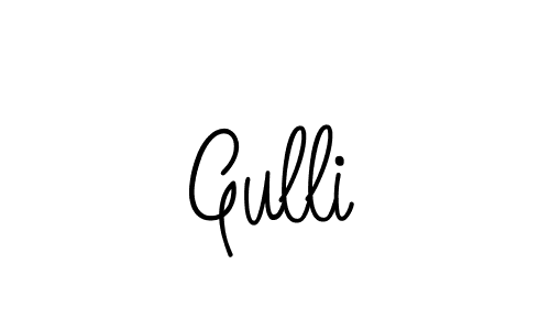 Create a beautiful signature design for name Gulli. With this signature (Angelique-Rose-font-FFP) fonts, you can make a handwritten signature for free. Gulli signature style 5 images and pictures png