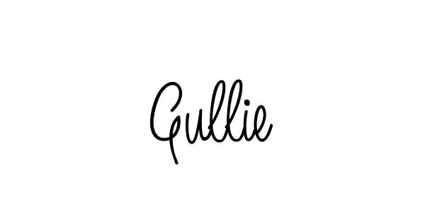 How to Draw Gullie signature style? Angelique-Rose-font-FFP is a latest design signature styles for name Gullie. Gullie signature style 5 images and pictures png