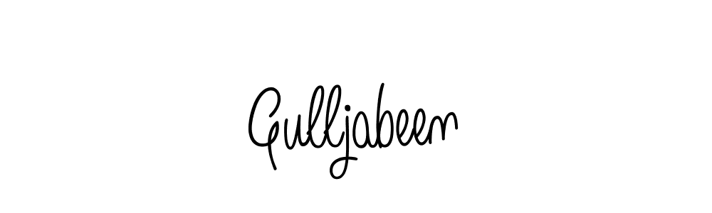 Make a beautiful signature design for name Gulljabeen. With this signature (Angelique-Rose-font-FFP) style, you can create a handwritten signature for free. Gulljabeen signature style 5 images and pictures png