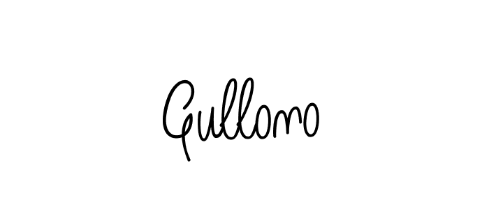 The best way (Angelique-Rose-font-FFP) to make a short signature is to pick only two or three words in your name. The name Gullono include a total of six letters. For converting this name. Gullono signature style 5 images and pictures png