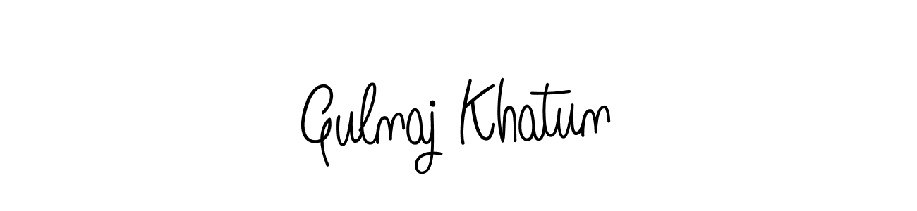 Create a beautiful signature design for name Gulnaj Khatun. With this signature (Angelique-Rose-font-FFP) fonts, you can make a handwritten signature for free. Gulnaj Khatun signature style 5 images and pictures png