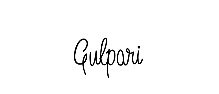 if you are searching for the best signature style for your name Gulpari. so please give up your signature search. here we have designed multiple signature styles  using Angelique-Rose-font-FFP. Gulpari signature style 5 images and pictures png