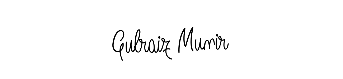 Gulraiz Munir stylish signature style. Best Handwritten Sign (Angelique-Rose-font-FFP) for my name. Handwritten Signature Collection Ideas for my name Gulraiz Munir. Gulraiz Munir signature style 5 images and pictures png