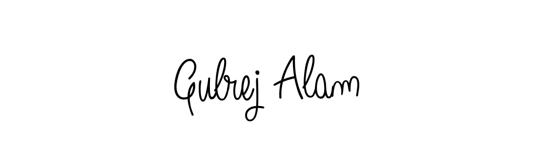 The best way (Angelique-Rose-font-FFP) to make a short signature is to pick only two or three words in your name. The name Gulrej Alam include a total of six letters. For converting this name. Gulrej Alam signature style 5 images and pictures png