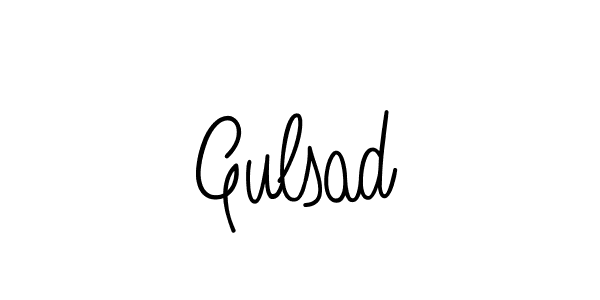 Make a beautiful signature design for name Gulsad. With this signature (Angelique-Rose-font-FFP) style, you can create a handwritten signature for free. Gulsad signature style 5 images and pictures png