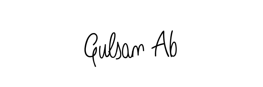 Make a beautiful signature design for name Gulsan Ab. Use this online signature maker to create a handwritten signature for free. Gulsan Ab signature style 5 images and pictures png