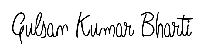 Stand out with a creative autograph for Gulsan Kumar Bharti. The Angelique-Rose-font-FFP styling blends modern aesthetics with classic signature flourishes. Gulsan Kumar Bharti signature style 5 images and pictures png