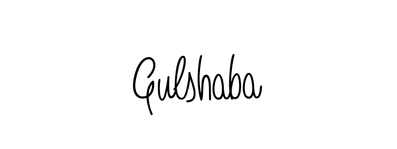 Create a beautiful signature design for name Gulshaba. With this signature (Angelique-Rose-font-FFP) fonts, you can make a handwritten signature for free. Gulshaba signature style 5 images and pictures png
